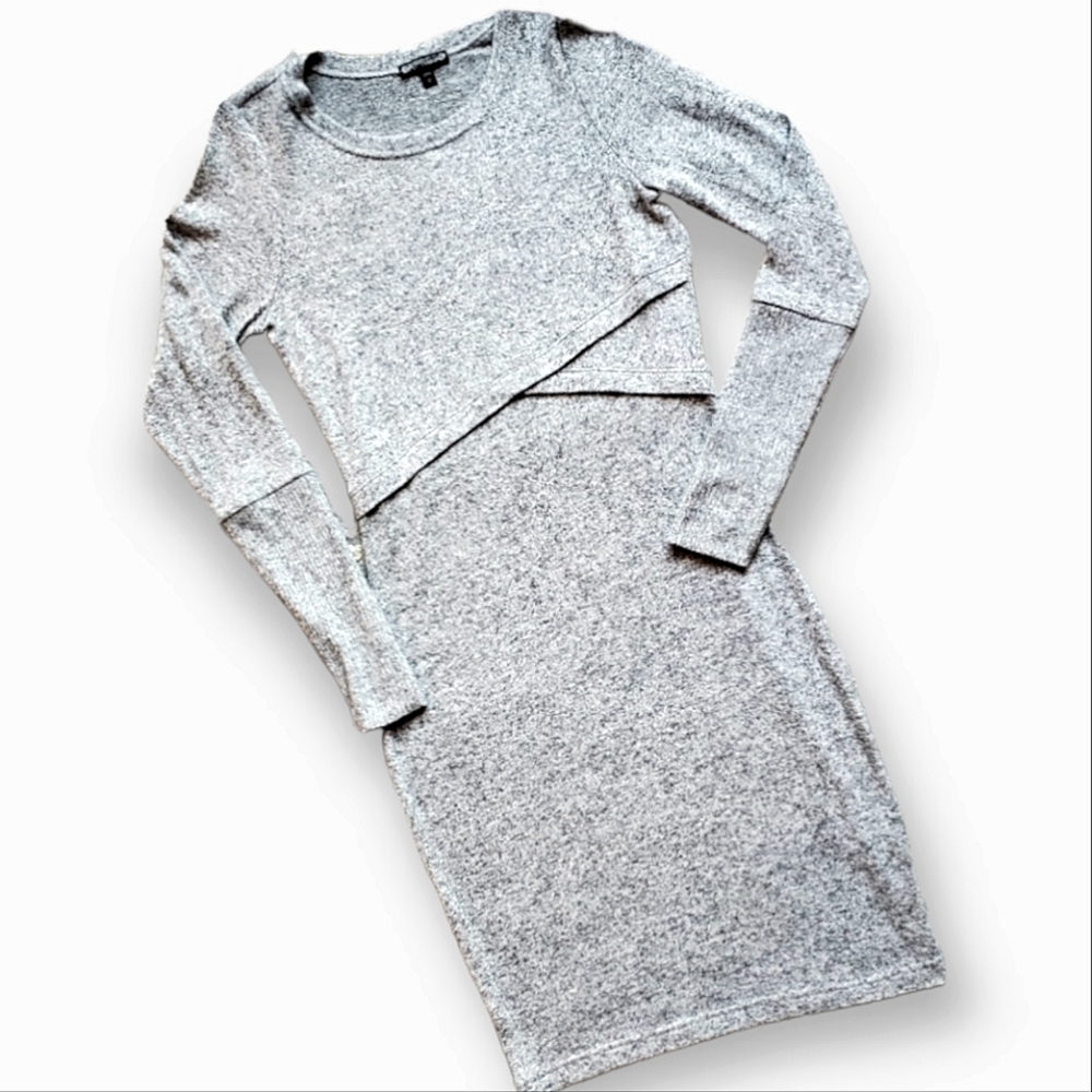 2/$30 Express Gray sweater dress